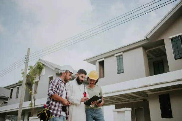 contractor explaining roofing warranty coverage to a Cleveland homeowner